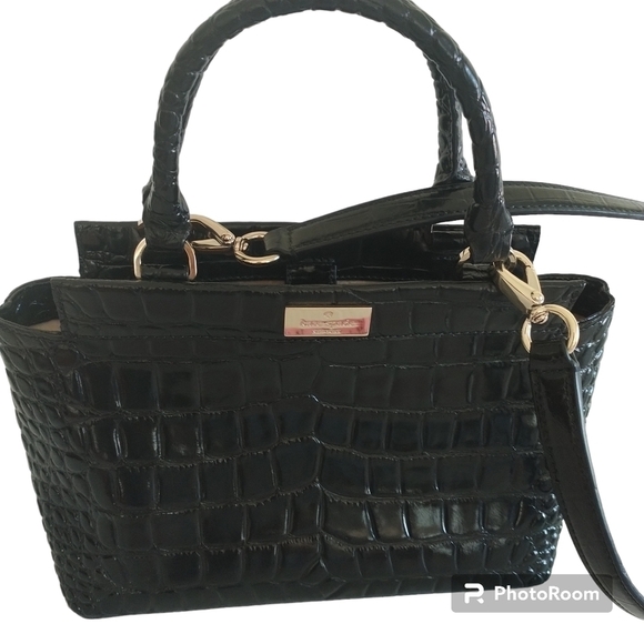 kate spade Other - Kate Spade Ridgly Avenue Becky Ostrich Leather Black Bag
